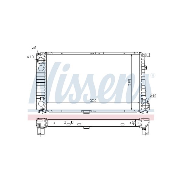 Kylare, motorkylning Nissens 60757A NISSENS