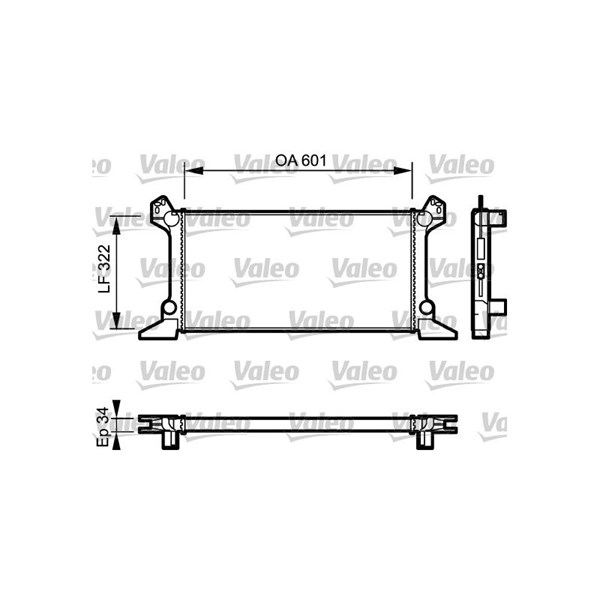 Kylare, motorkylning Valeo 730124 VALEO