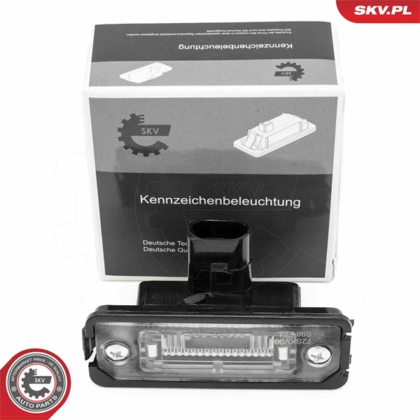 Belysning, registreringsskylt, Höger, Vänster Esen skv 72SKV003 ESEN SKV