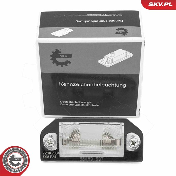Belysning, registreringsskylt, Höger, Vänster Esen skv 72SKV004 ESEN SKV