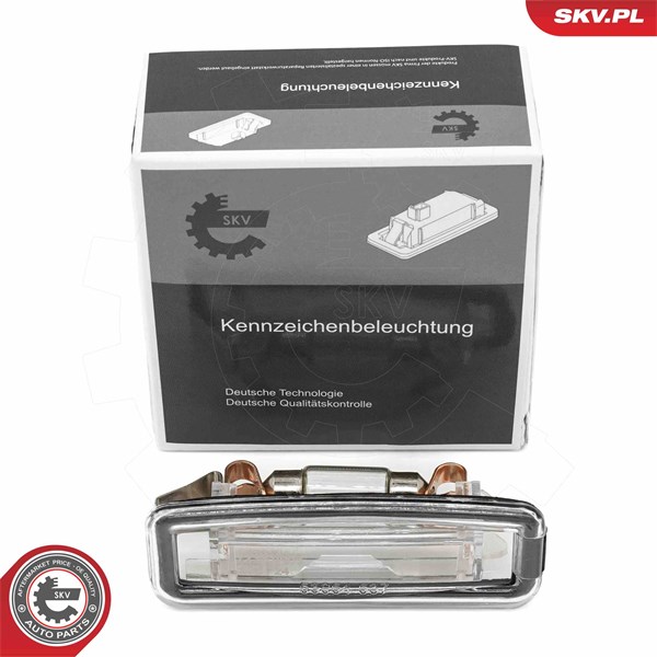 Belysning, registreringsskylt, Höger, Vänster Esen skv 72SKV005 ESEN SKV