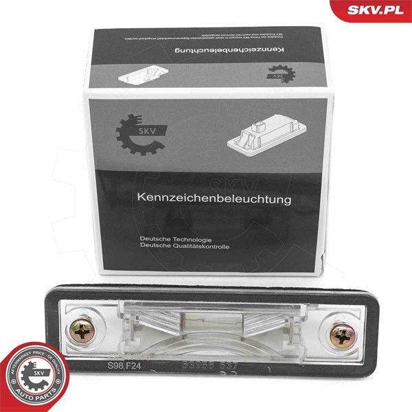 Belysning, registreringsskylt, Höger, Vänster Esen skv 72SKV006 ESEN SKV