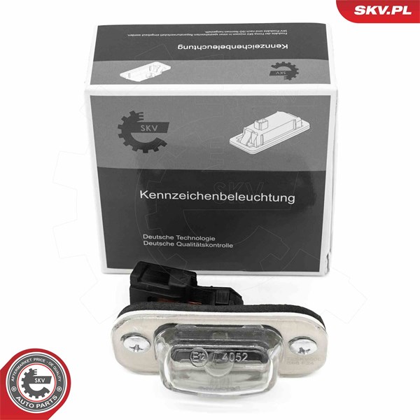 Belysning, registreringsskylt, Höger, Vänster Esen skv 72SKV008 ESEN SKV