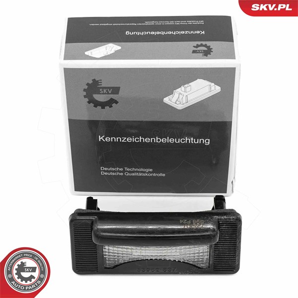 Belysning, registreringsskylt, Höger, Vänster Esen skv 72SKV014 ESEN SKV