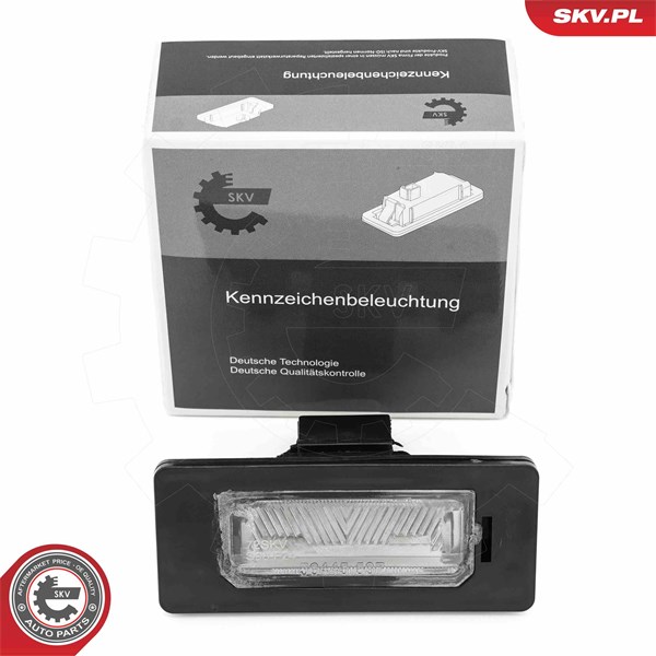Belysning, registreringsskylt, Höger, Vänster Esen skv 72SKV022 ESEN SKV