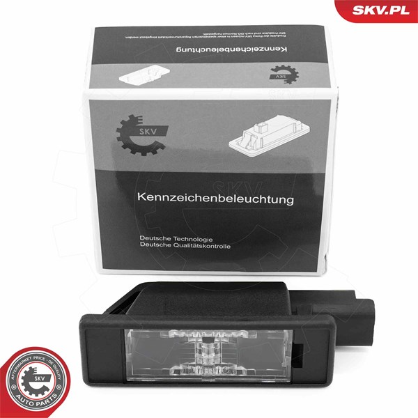 Belysning, registreringsskylt, Höger, Vänster Esen skv 72SKV031 ESEN SKV