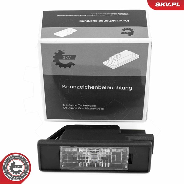 Belysning, registreringsskylt, Höger, Vänster Esen skv 72SKV037 ESEN SKV