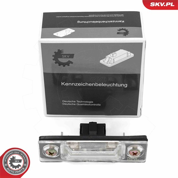 Belysning, registreringsskylt, Höger, Vänster Esen skv 72SKV038 ESEN SKV