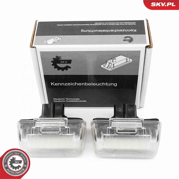 Belysning, registreringsskylt, Höger, Vänster Esen skv 72SKV541 ESEN SKV
