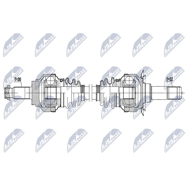 Drivaxel, Bakaxel höger Nty NPW-BM-224 NTY