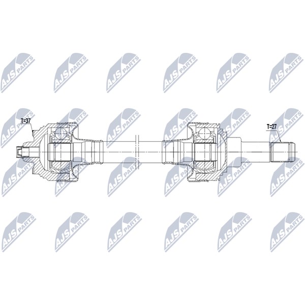Drivaxel, Bakaxel vänster Nty NPW-BM-236 NTY