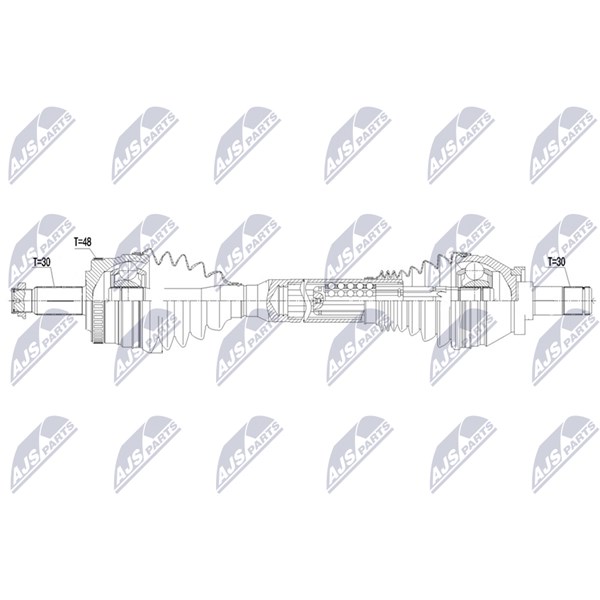 Drivaxel, framaxel vänster Nty NPW-LR-056 NTY