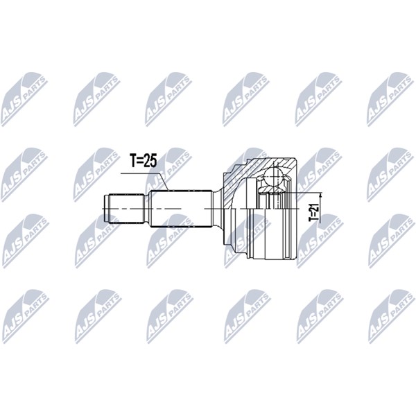 Drivknut, framaxel höger, framaxel vänster Nty NPZ-FR-059 NTY