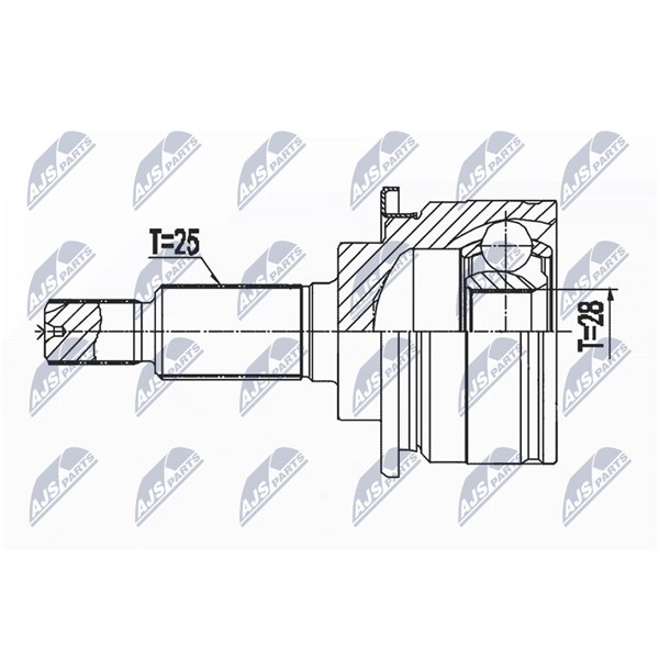 Drivknut, Framaxel Nty NPZ-PL-046 NTY