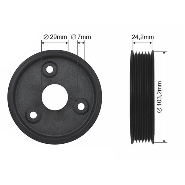 Spännrulle, kilrem/drivrem Nty RKP-RE-021 NTY Spännrulle, kilrem/drivrem Nty RKP-RE-021 NTY
