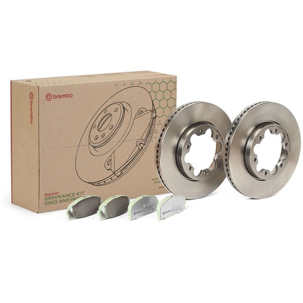 Bromssats, Skivbroms Ventilerad, Framaxel Brembo KT 10 039 BREMBO
