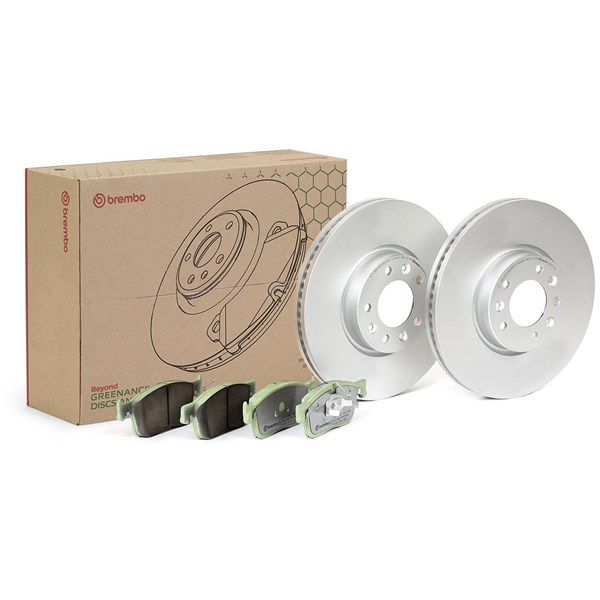 Bromssats, Skivbroms Ventilerad, Framaxel Brembo KT 10 049 BREMBO