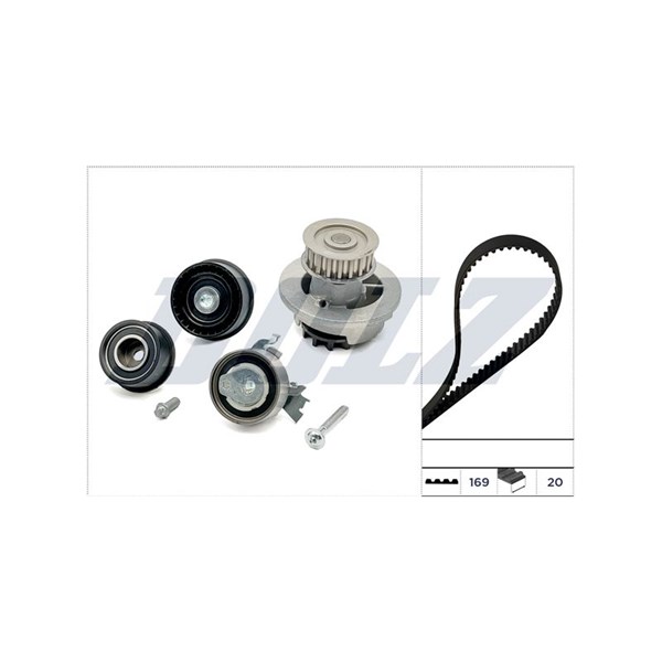 Kamremskit med vattenpump Dolz KD124 DOLZ