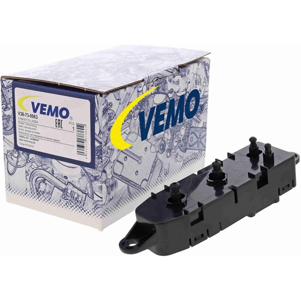 Omkopplare, sätesinställning, Förarsida Vemo V38-73-0063 VEMO