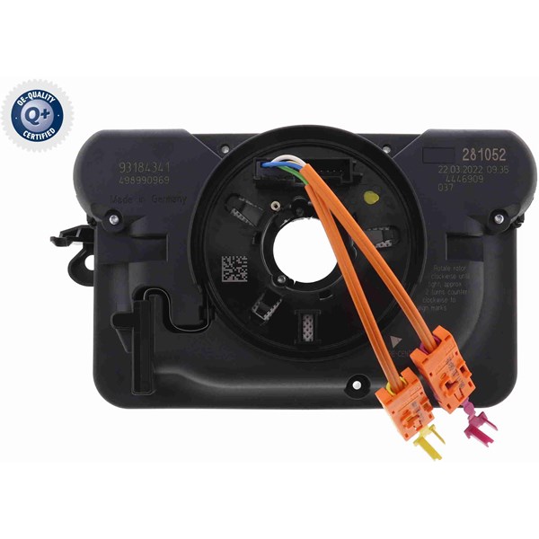 Klockfjäder, airbag Vemo V40-72-0071 VEMO