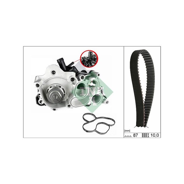 Kamremskit med vattenpump Ina 530 0742 30 INA