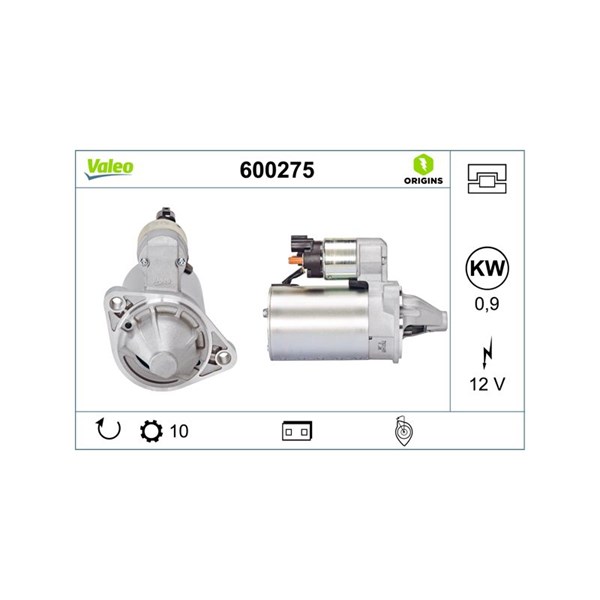 Startmotor 12V Valeo 600275 VALEO