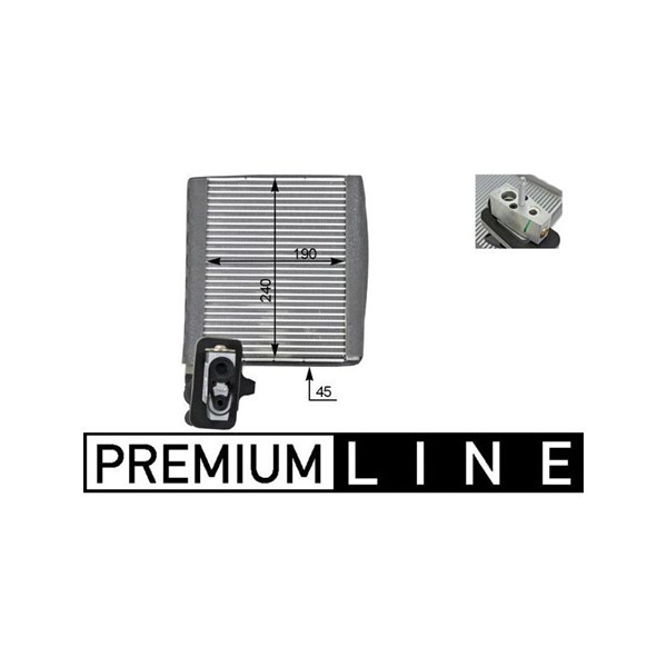 Förångare, klimatanläggning, Fram Mahle AE 119 000P MAHLE