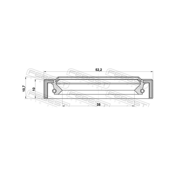 Axelpackning, drivaxel Febest 95IAY-40521011R FEBEST