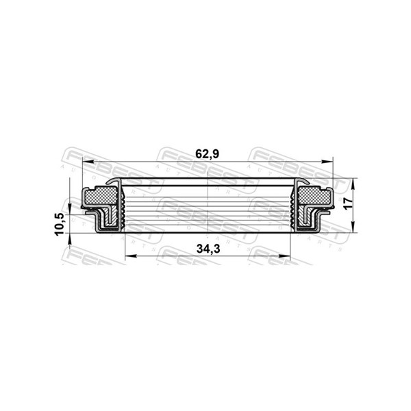 Axelpackning, drivaxel Febest 95RCW-36621017X FEBEST