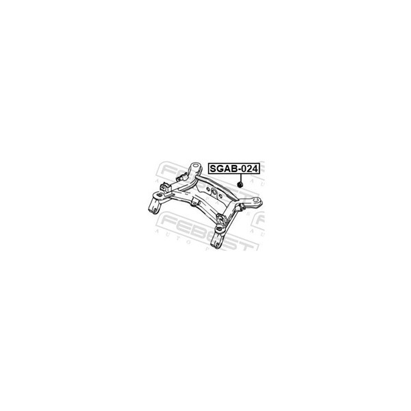 Fäste, differential, Bak Febest SGAB-024 FEBEST