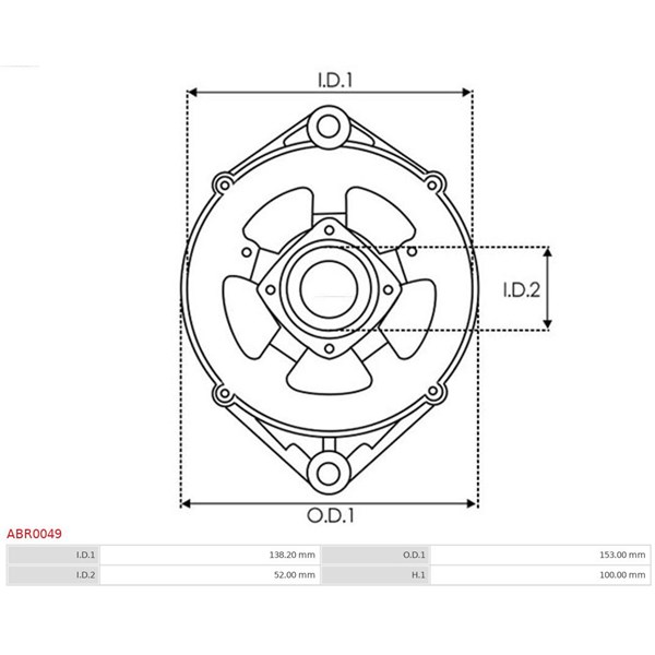 Skyddskåpa, generator As-pl ABR0049 AS-PL