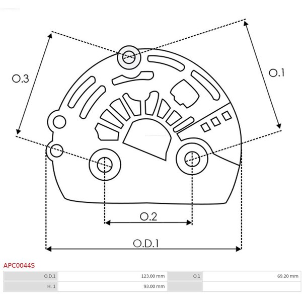 Skyddskåpa, generator As-pl APC0044S AS-PL