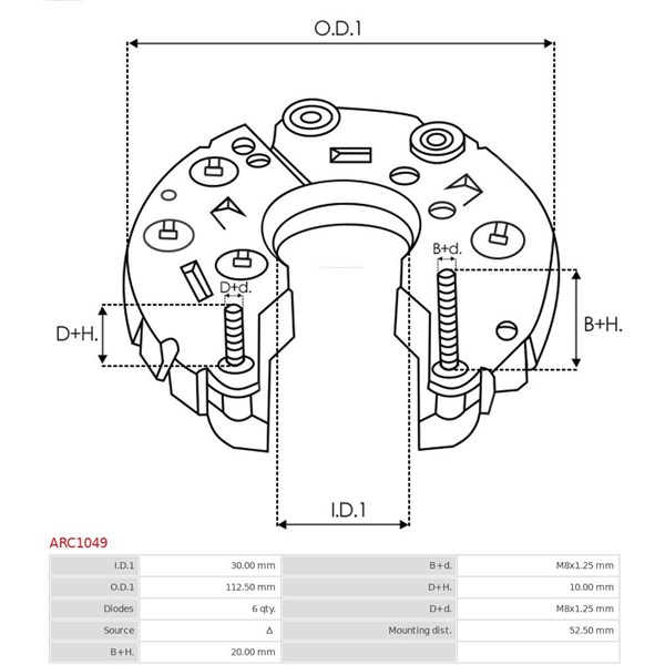 Skyddskåpa, generator As-pl ARC1049 AS-PL