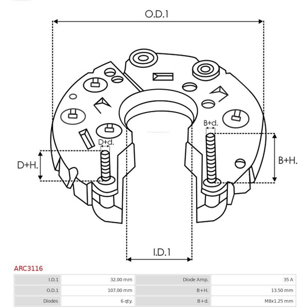 Skyddskåpa, generator As-pl ARC3116 AS-PL