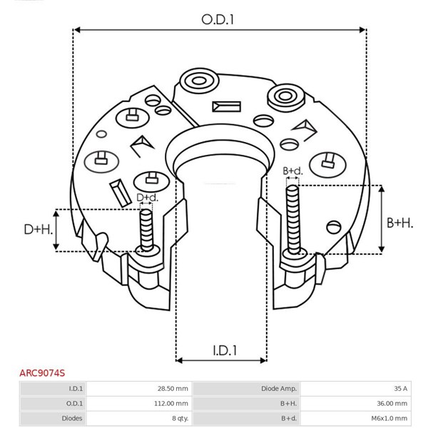 Skyddskåpa, generator As-pl ARC9074S AS-PL