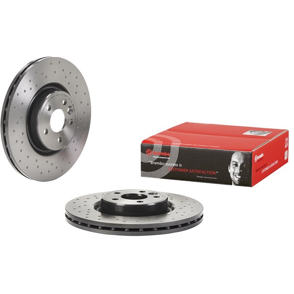 Bromsskiva Hålad/ventilerad, Framaxel Brembo 09.9586.1X BREMBO
