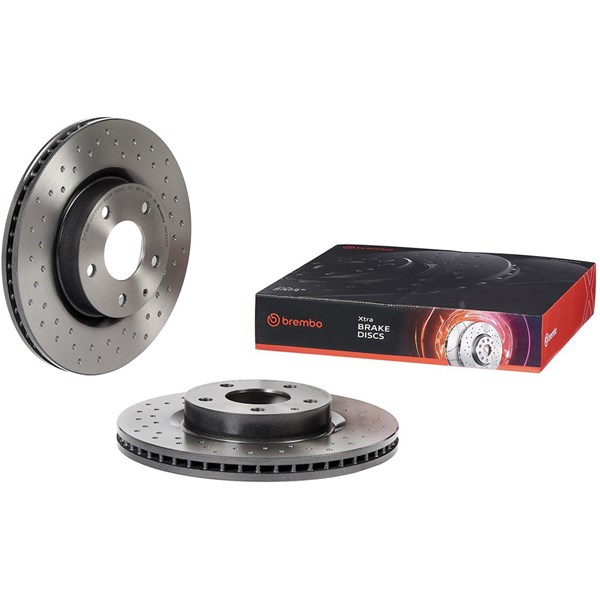 Bromsskiva Hålad/ventilerad, Framaxel Brembo 09.C652.1X BREMBO