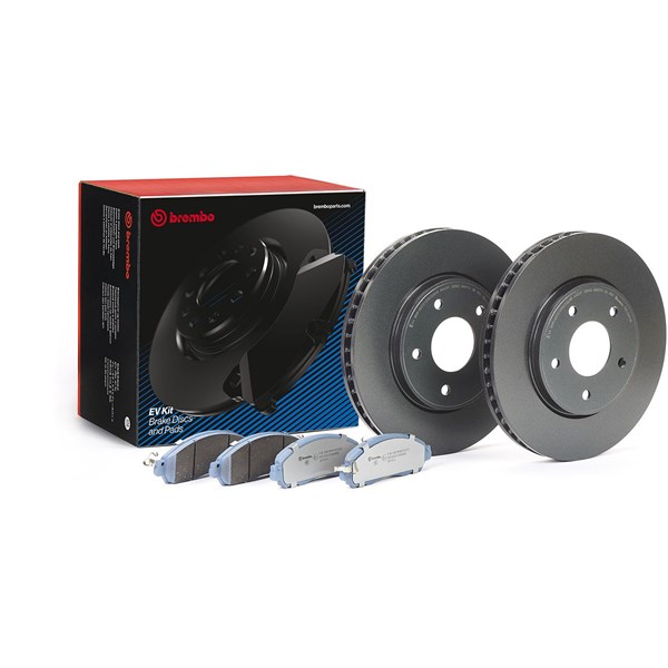 Bromssats, Skivbroms Ventilerad, Framaxel Brembo KT 08 018 BREMBO