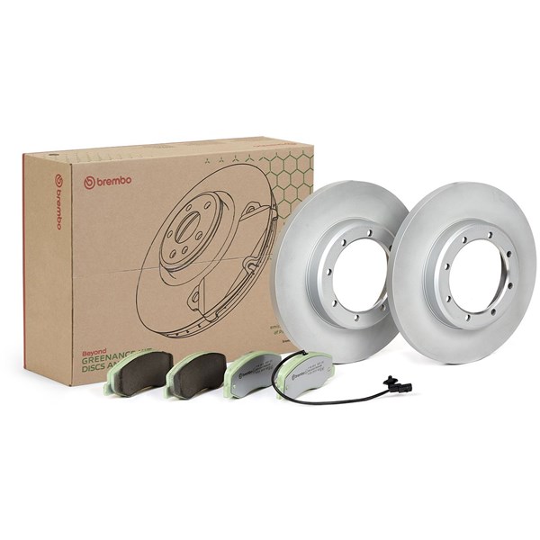 Bromssats, Skivbroms Solid, Bakaxel Brembo KT 10 038 BREMBO Bromssats, Skivbroms Solid, Bakaxel Brembo KT 10 038 BREMBO