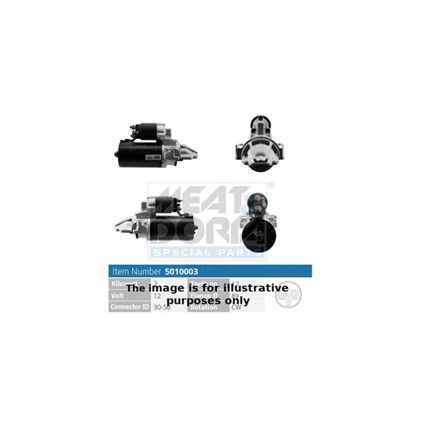Startmotor 12V Meat & doria 5010003G MEAT & DORIA