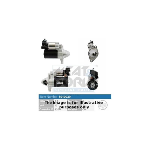 Startmotor 12V Meat & doria 5010039G MEAT & DORIA