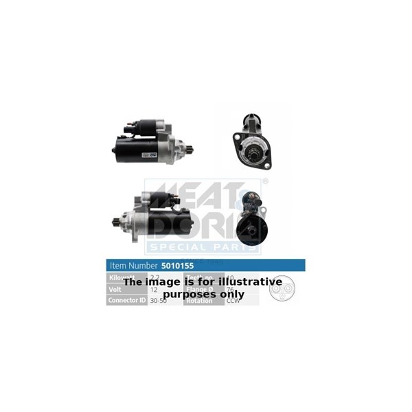Startmotor 12V Meat & doria 5010155G MEAT & DORIA