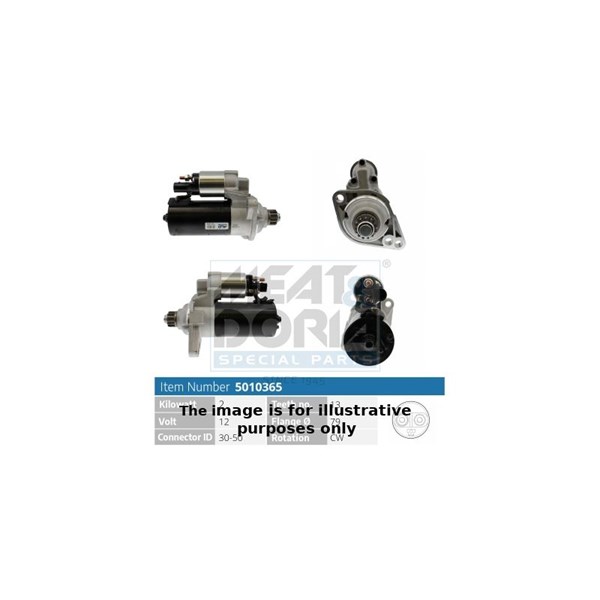 Startmotor 12V Meat & doria 5010365G MEAT & DORIA