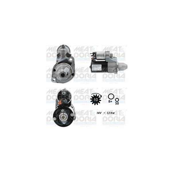 Startmotor 12V Meat & doria 5010395G MEAT & DORIA