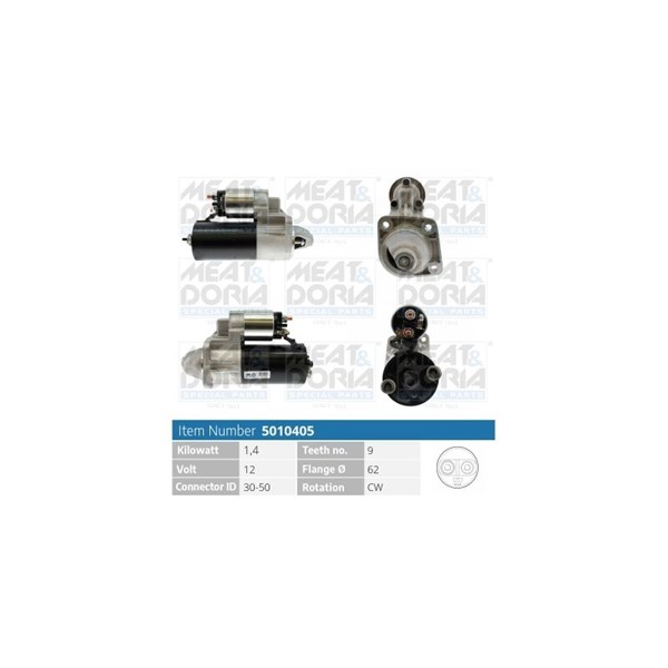 Startmotor 12V Meat & doria 5010405 MEAT & DORIA