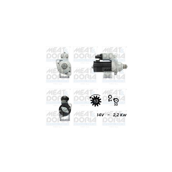Startmotor 12V Meat & doria 5010442G MEAT & DORIA