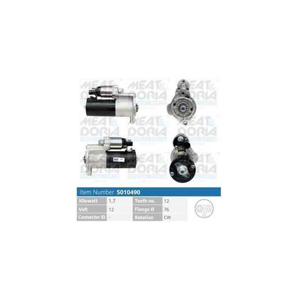 Startmotor 12V Meat & doria 5010490 MEAT & DORIA