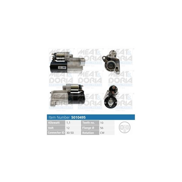 Startmotor 12V Meat & doria 5010495 MEAT & DORIA