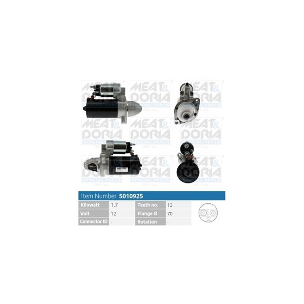 Startmotor 12V Meat & doria 5010925 MEAT & DORIA