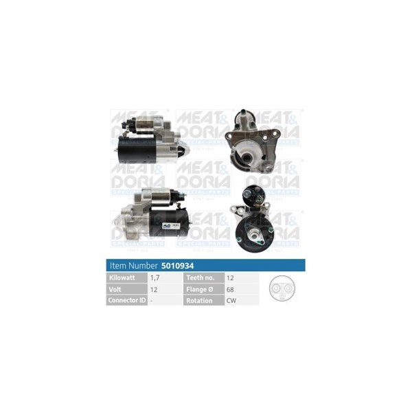 Startmotor 12V Meat & doria 5010934 MEAT & DORIA